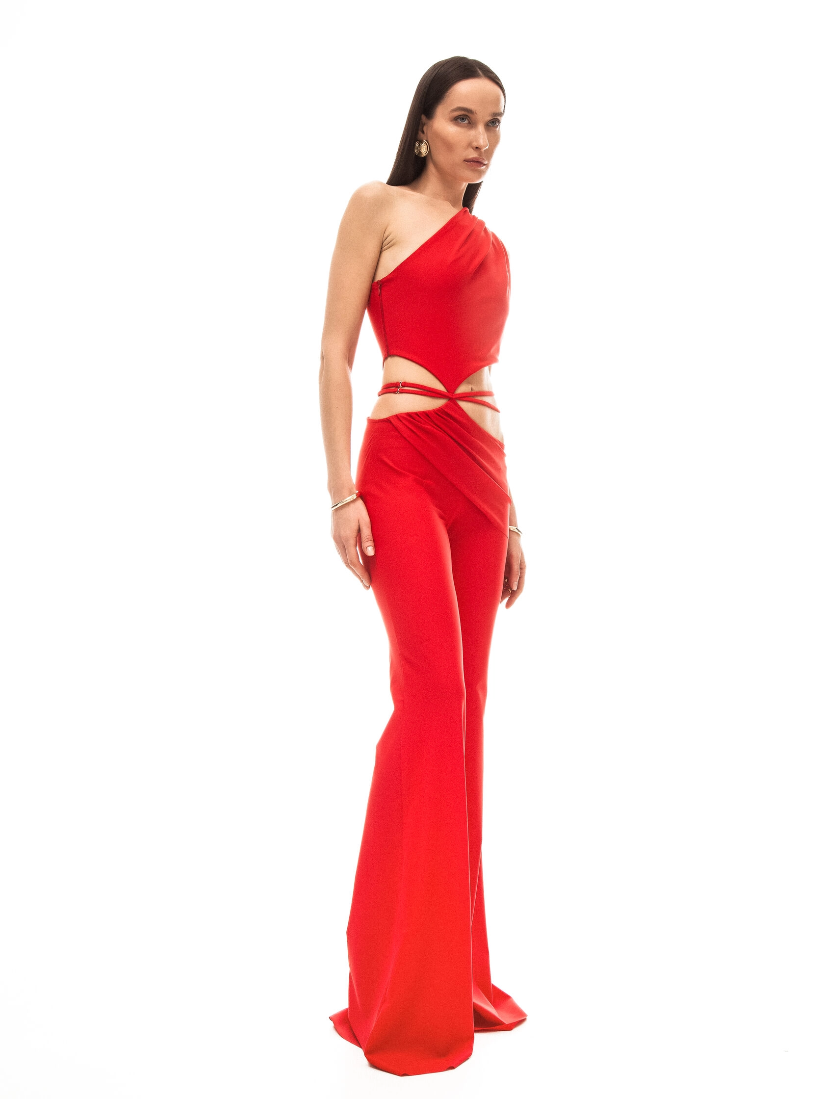 Комбинезон DOROTEA(ДОРОТЕЯ) в цвете алая вишня - 40-42 (XS-S) - Красный