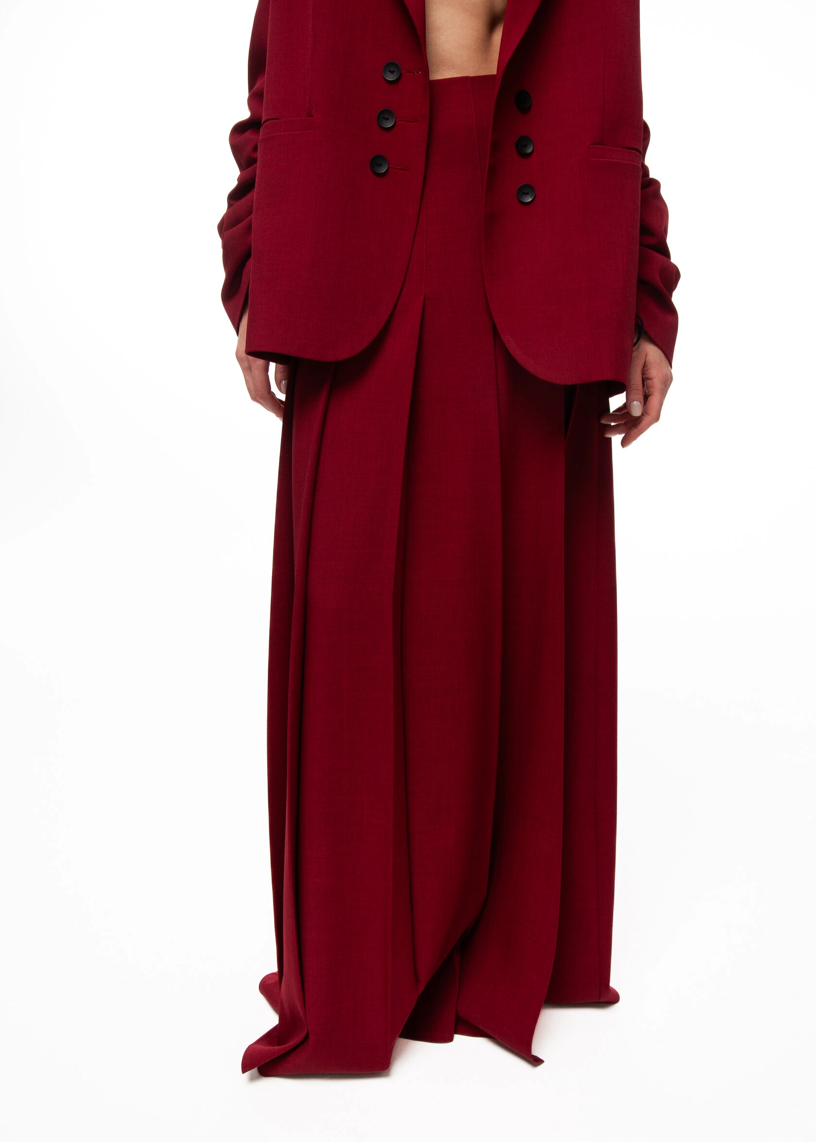 Юбка CHERRY LOST в бордовом цвете - 40-42 (XS-S) - Бордовый