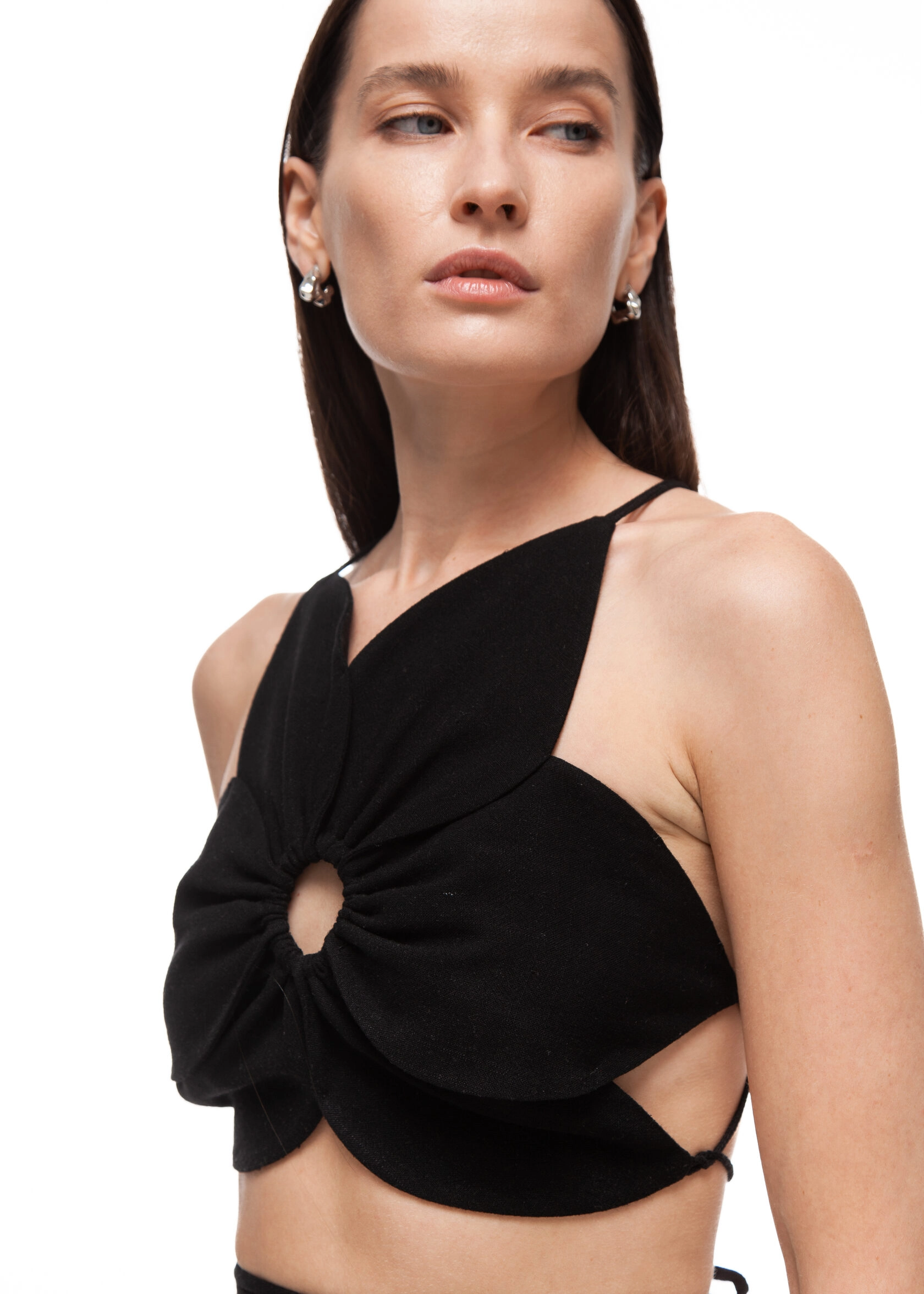 Топ BALI FLOWER в черном цвете - One size - Черный
