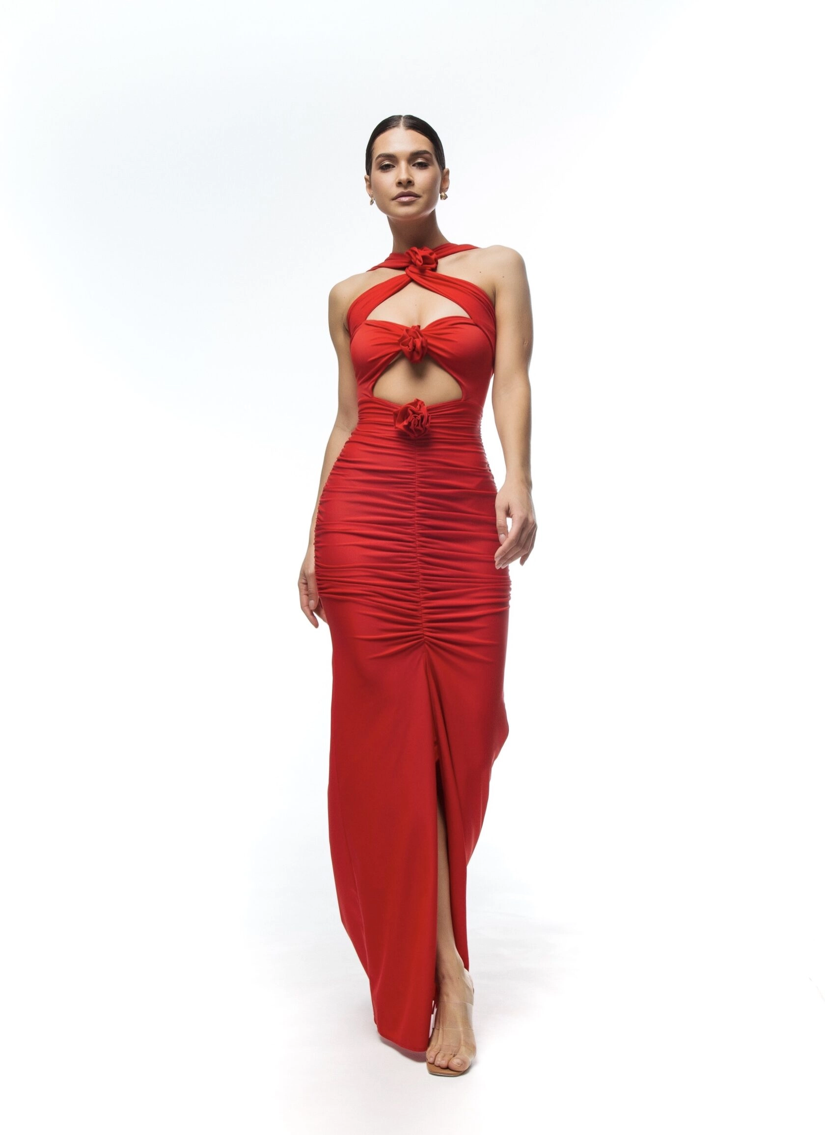 Платье FLORENCE(ФЛОРЕНС) в красном цвете - 40-42 (XS-S) - Красный